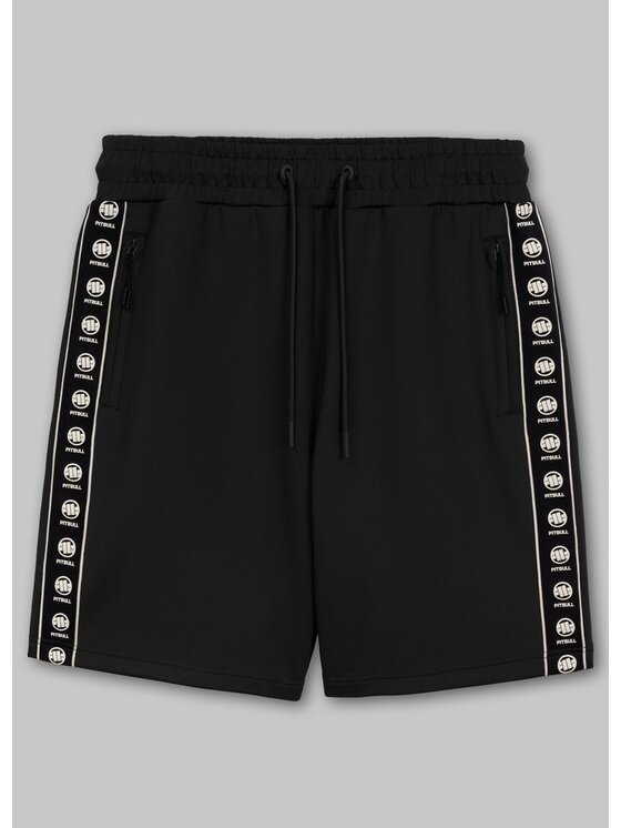 PITBULL PITBULL Szorty sportowe POWERS Czarny Regular Fit