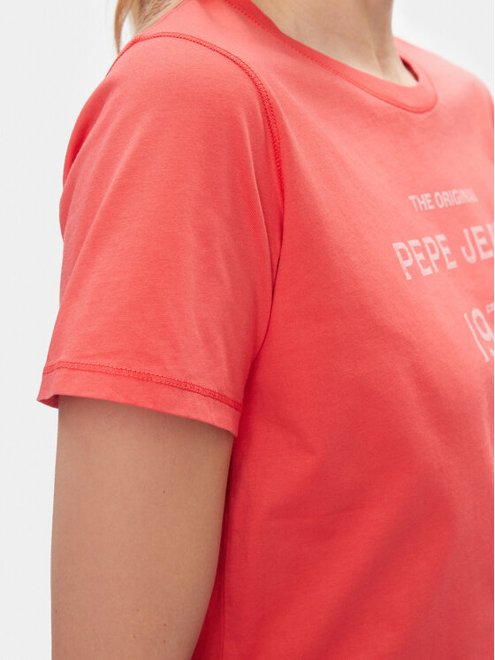 Pepe Jeans Pepe Jeans T-särk Harbor PL505743 Punane Regular Fit