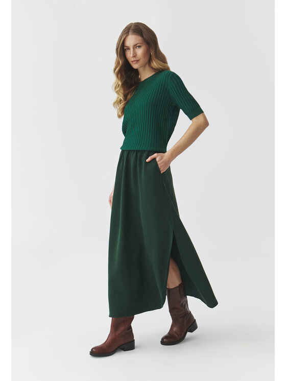 TATUUM TATUUM Spódnica midi KATIA Zielony A-Line Fit