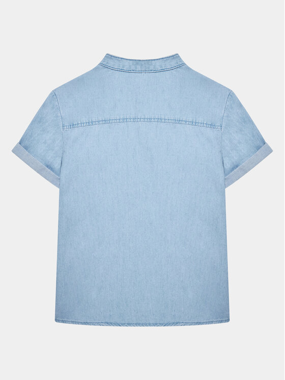 United Colors Of Benetton United Colors Of Benetton camicia di jeans 5DHJGQ012 Blu Regular Fit