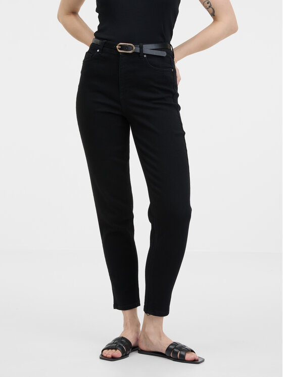 Jeansy, rozmiar 38, Czarne, 1000360667000//34