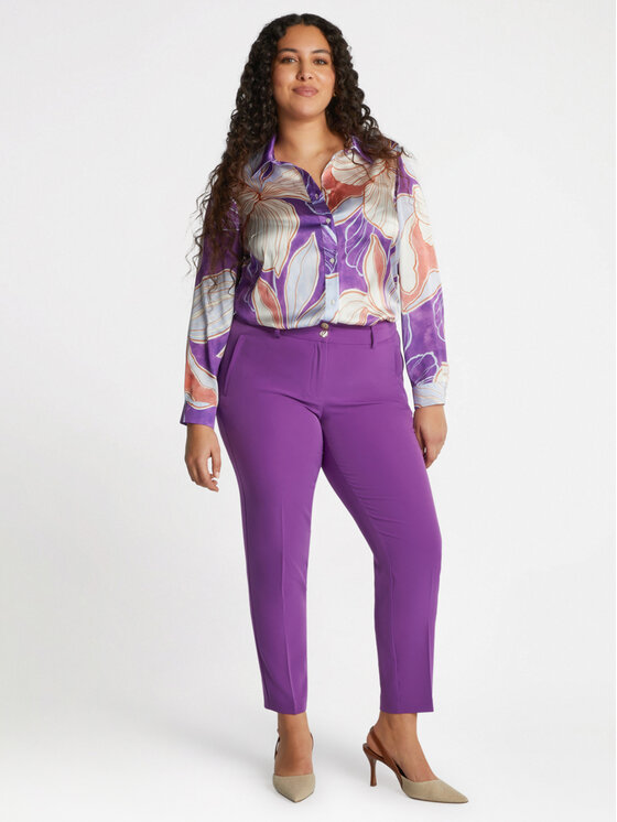 Fiorella Rubino Fiorella Rubino Camicia 5096T001335N0V9 Viola Regular Fit