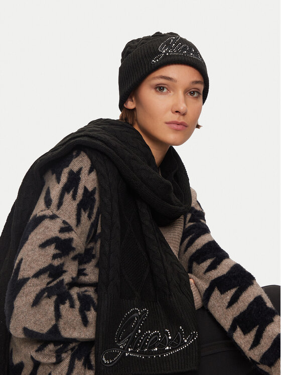 Guess Guess Зимен шал W4BZ25 Z3362 Черен