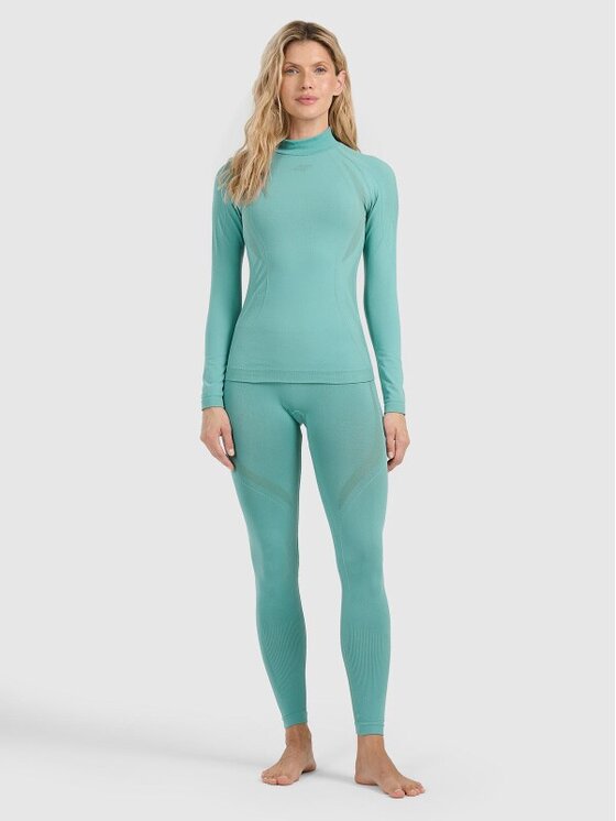 4F 4F Set di biancheria intima termica 4FWAW25USEAF216-46S-M/L_4FWAW25USEAF217-46S Verde