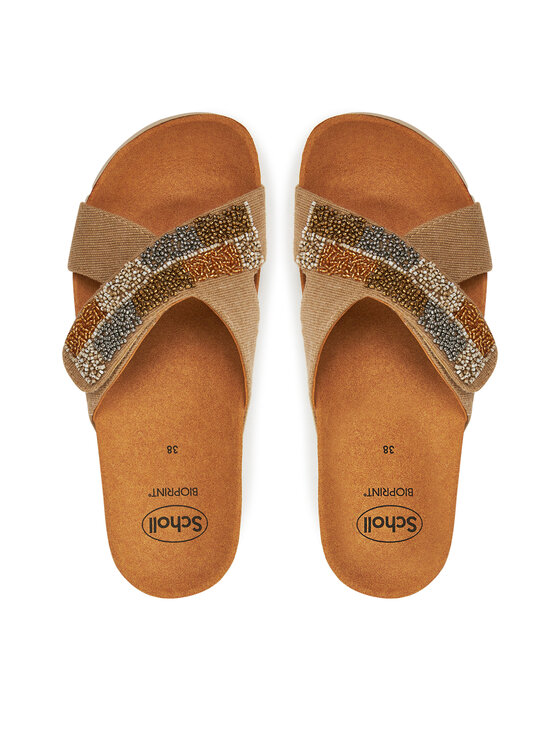 Scholl Scholl Шльопанці La Serena Strap MF32310 1056 Бежевий