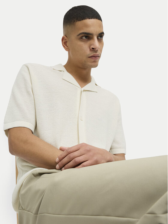 Jack&Jones Jack&Jones Polo majica Orion 12268226 Écru Relaxed Fit