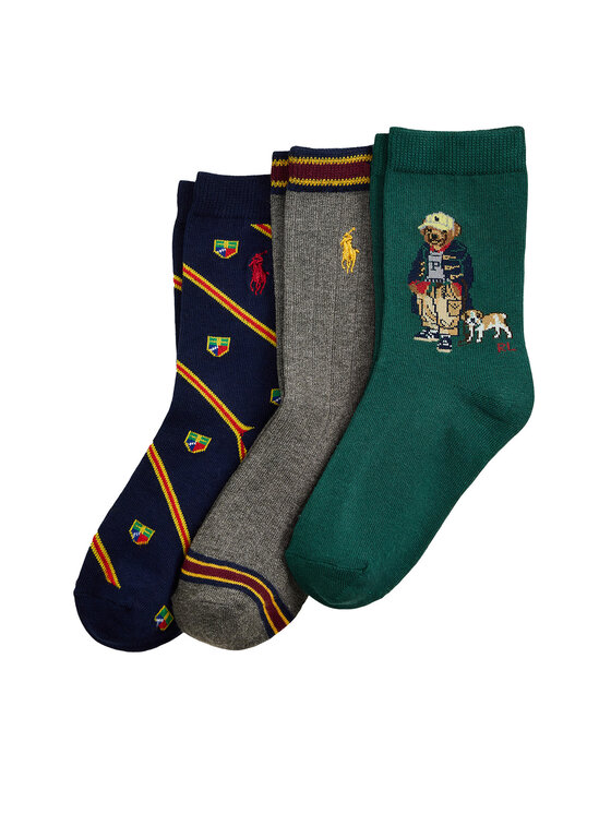 Polo Ralph Lauren Polo Ralph Lauren 3er-Set hohe Kindersocken 443P03160001 Bunt