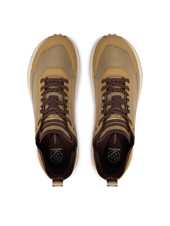 Tommy Hilfiger Tommy Hilfiger Αθλητικά The Canyon X M Mix Runner Wpm FM0FM06066 Ανοιχτό καφέ