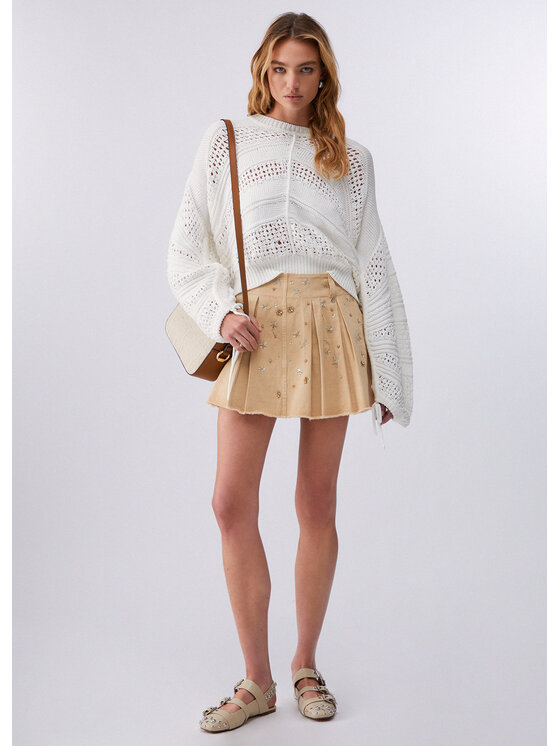 Liu Jo Liu Jo Maglione WA6419MA86R10701 Bianco Regular Fit