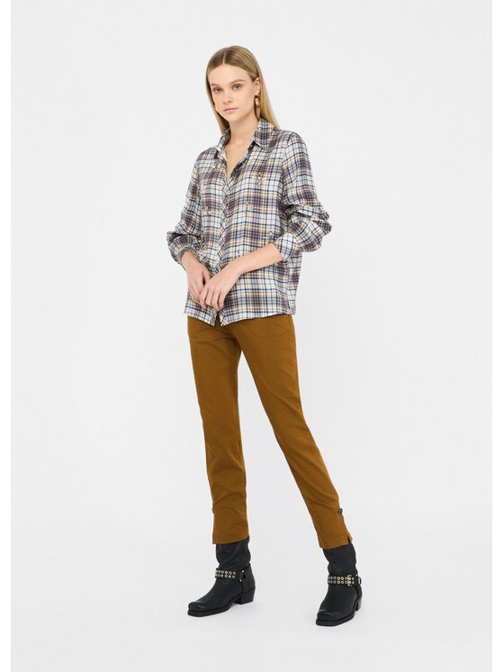 Liu Jo Liu Jo Pantaloni di tessuto MF5401T714480939 Giallo Slim Fit