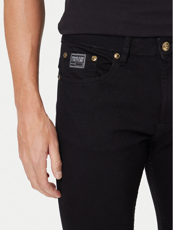 Versace Jeans Couture Versace Jeans Couture Jeansy 79GAB5D0 CDW00 Czarny Straight Fit