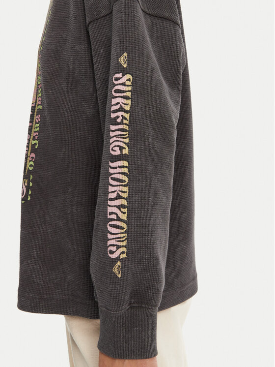 Roxy Roxy Mikina ERJKT04276 Sivá Relaxed Fit