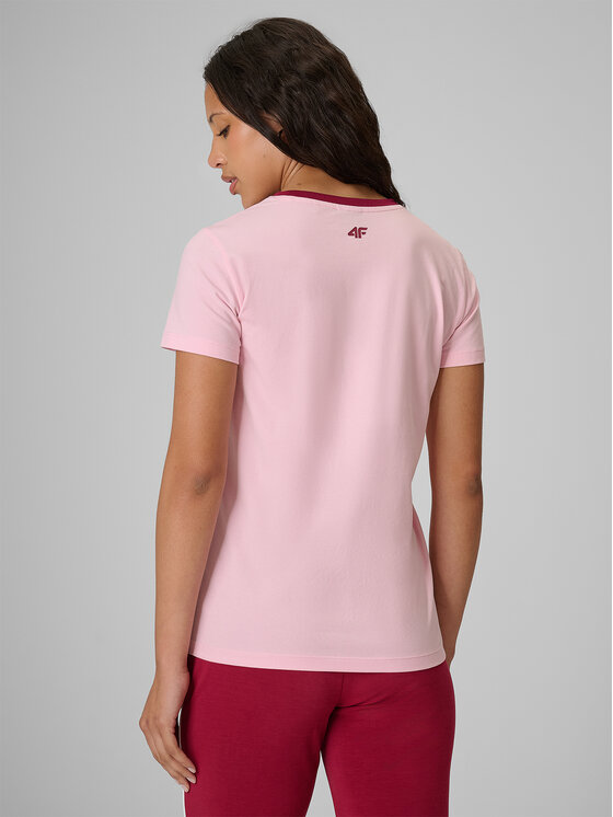 4F 4F T-Shirt COURT SOCIETY Różowy jasny Regular Fit