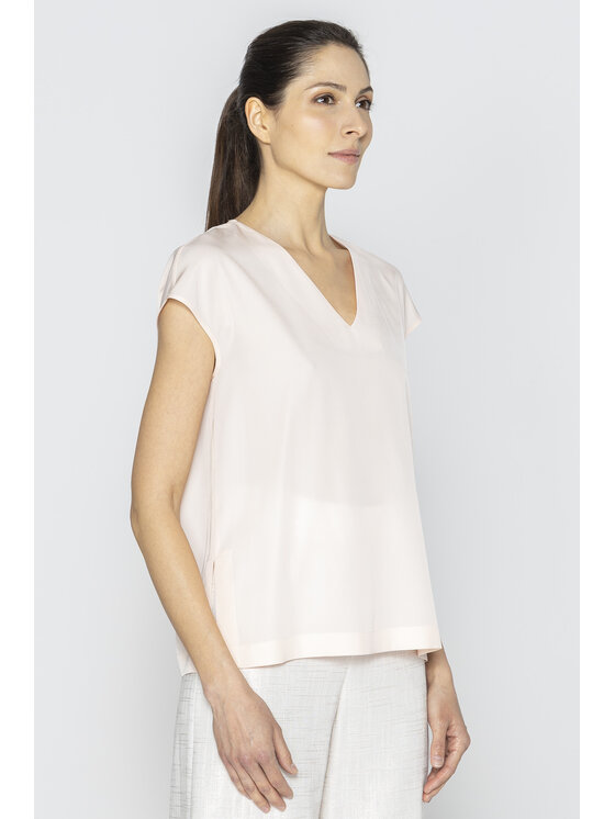 Deni Cler Milano Deni Cler Milano Top W-DC-0002-E2-M5-31-1 Różowy Loose Fit