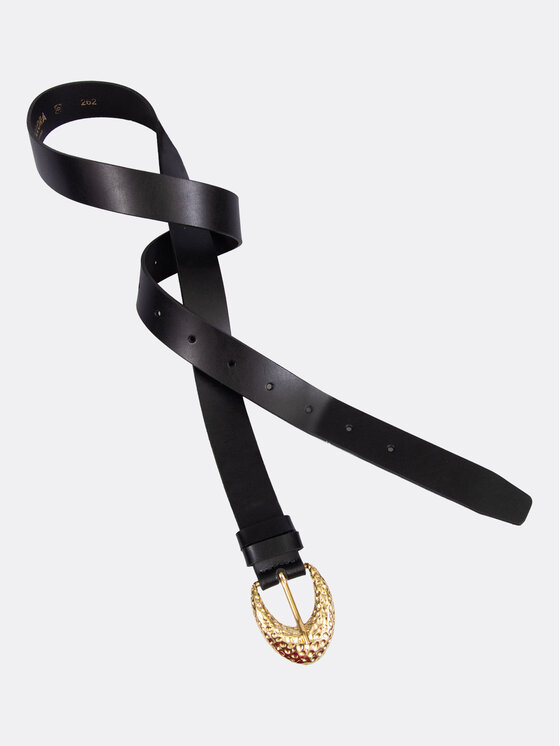 ALLORA BE UNIQUE ALLORA BE UNIQUE Cintura da donna 100% leather Nero