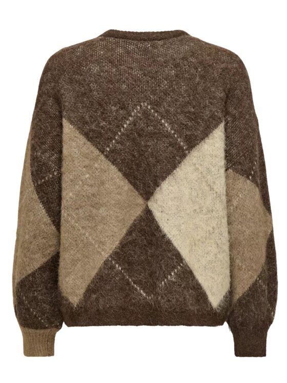 ONLY ONLY Maglione Onlnoemi life ls jq Marrone Regular Fit