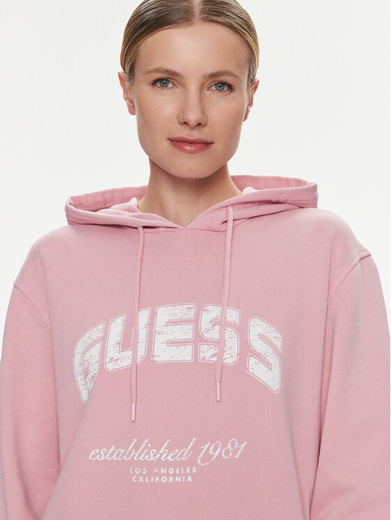 Guess Guess Pulóver V2YQ02 FL04D Rózsaszín Regular Fit