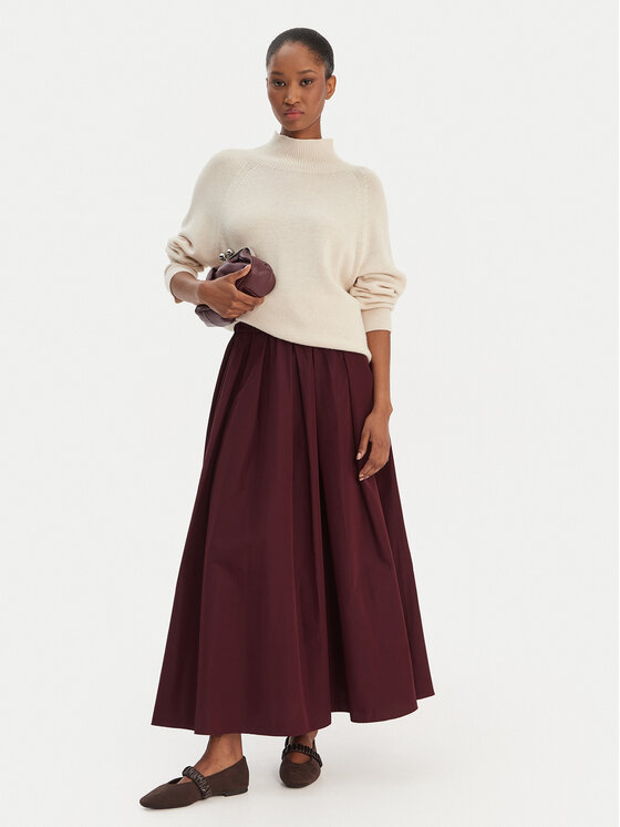 Weekend Max Mara Weekend Max Mara Trapecijos formos sijonas Curvato 2615101051 Vyšninė Regular Fit