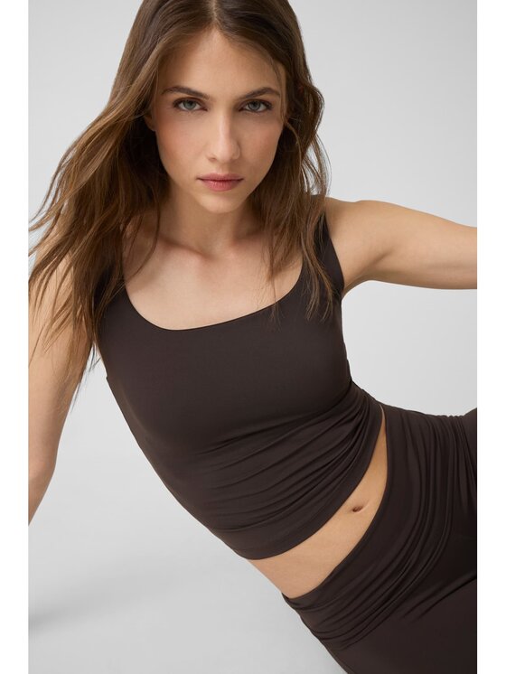 Guess Guess Top 183481 Brązowy Classic Fit