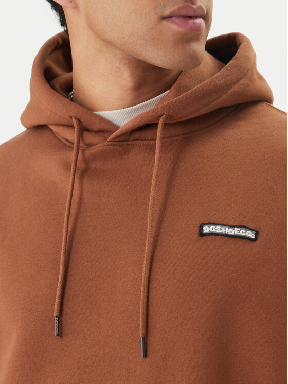 DC Shoes DC Shoes Džemperis ar kapuci Patch It EDYFT03549 Brūns Regular Fit