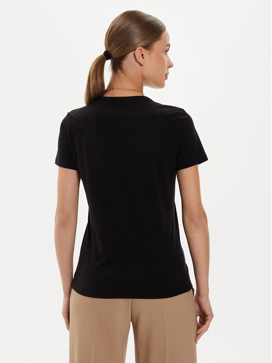 Elisabetta Franchi Elisabetta Franchi T-shirt MA-009-46E2 Nero Regular Fit
