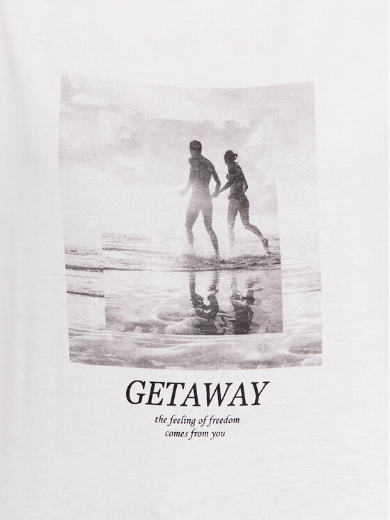 b.young b.young T-shirt Safa 20813322 Bianco Regular Fit