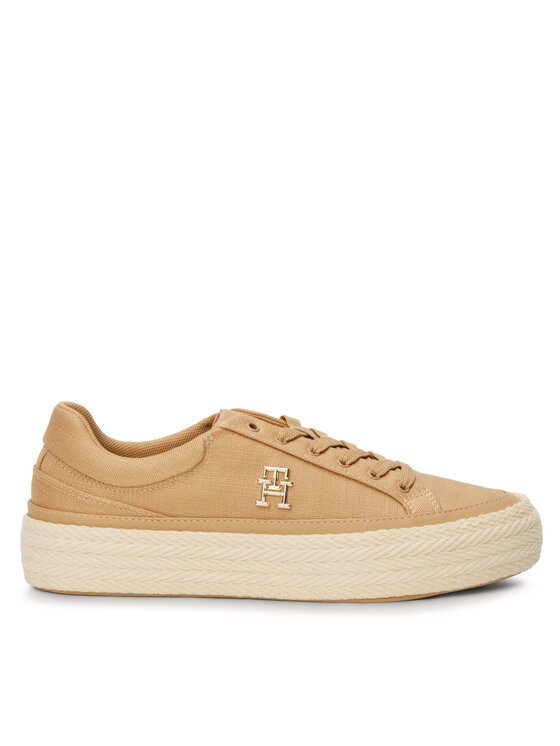 Tommy Hilfiger Teniși Vulc Sneaker Linnen FW0FW07673 Maro