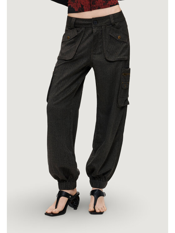 Desigual Desigual Chinosy PANT_URBAN Brązowy Urban Fit