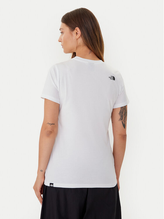 The North Face The North Face Póló Easy NF0A8A6D Fehér Regular Fit