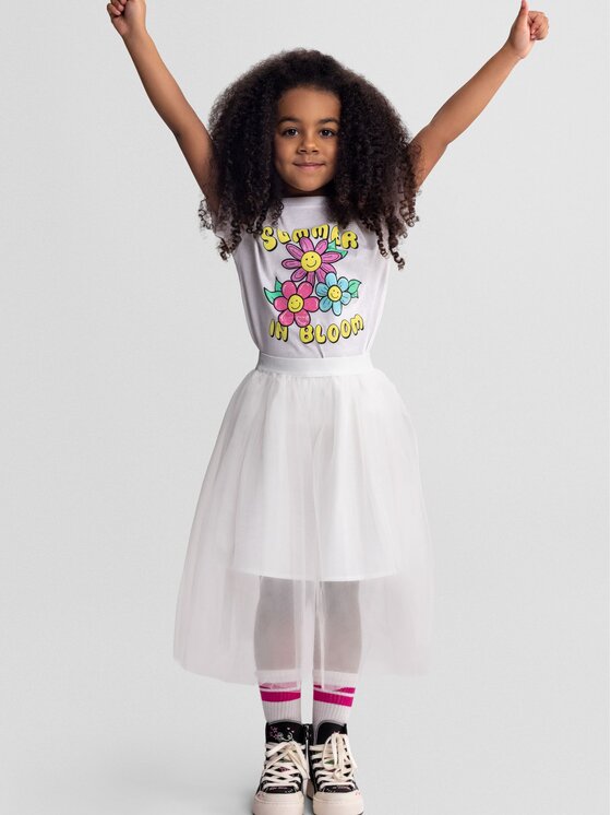 minoti minoti Spódnica maxi 30SKIRT161 Écru Regular Fit