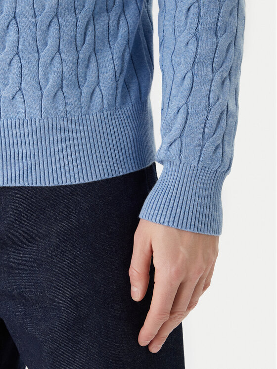Tommy Hilfiger Tommy Hilfiger Sweter MW0MW33132 Niebieski Regular Fit
