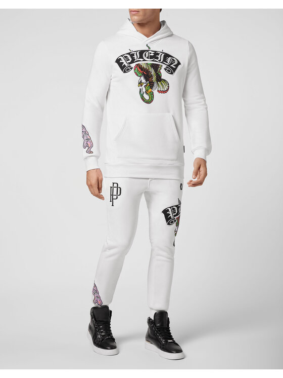PHILIPP PLEIN PHILIPP PLEIN Bluza 4905 Biały Regular Fit