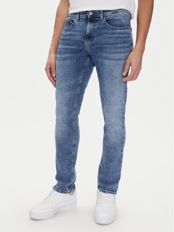 Męskie Jeansy Tommy Jeans, Rozmiar 36/30, Niebieskie, Scanton DM0DM21378