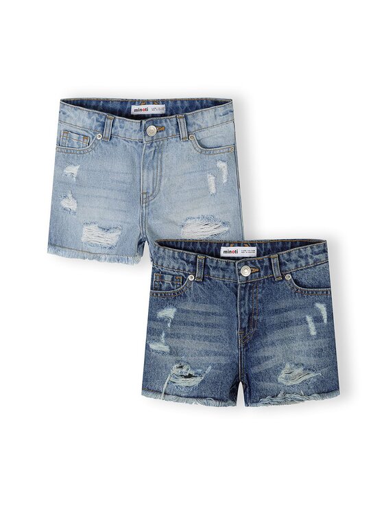 minoti minoti Szorty jeansowe 30SHORT150 Granatowy Regular Fit