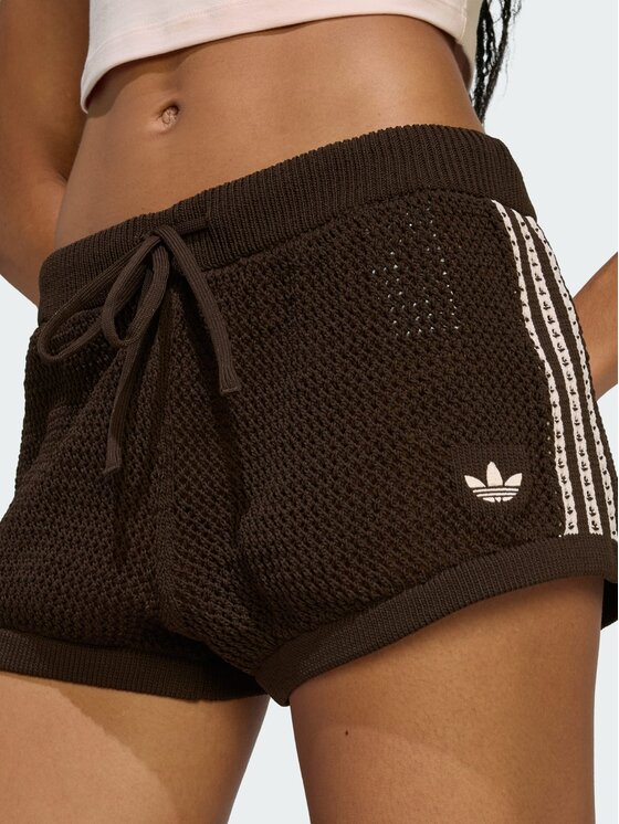adidas adidas Szorty materiałowe 158977 Brązowy Regular Fit