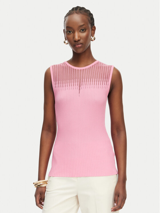 Rinascimento Rinascimento Top CFM0012239003 Svijetlo roza Slim Fit