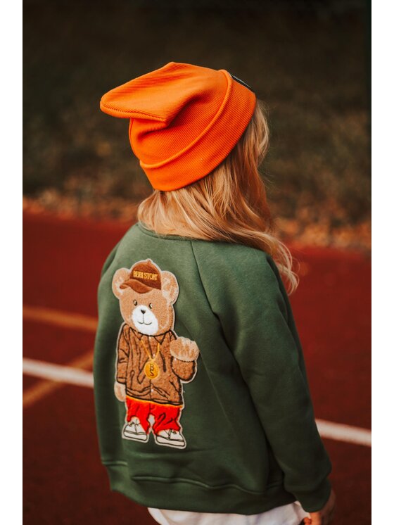 Bejbi Story Bejbi Story Bluza bomberka Snoop Teddy Zielony Active Fit