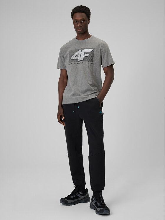 4F 4F T-Shirt COMMERCIAL 12 Szary Regular Fit
