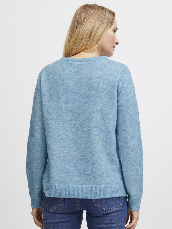 Fransa Fransa Sweter 20612833 Niebieski Regular Fit
