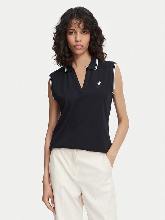Beverly Hills Polo Club Tricou polo P-SS26W-P0022 Bleumarin Regular Fit