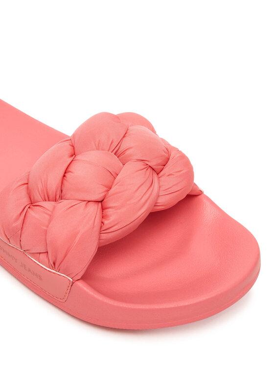 Tommy Jeans Tommy Jeans Pantoletten Tjw Braided Slides EN0EN02975 Rosa