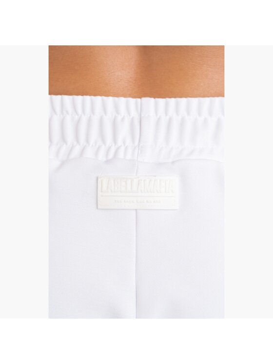 LaBellaMafia LaBellaMafia Szorty sportowe LABELLAMAFIA SHORTS CELTIC WHITE Biały Regular Fit