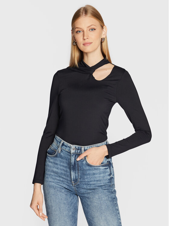 b.young Bluză Byreva 20812292 Negru Regular Fit