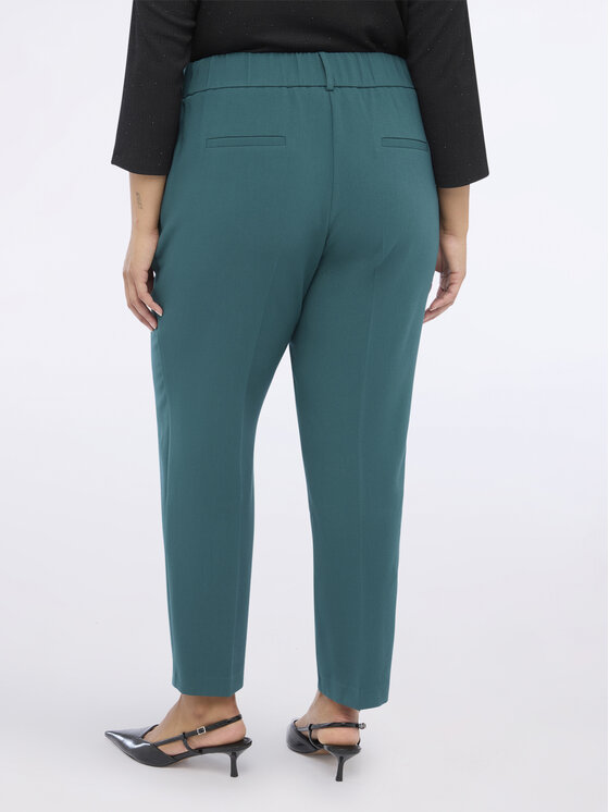 Fiorella Rubino Fiorella Rubino Pantaloni di tessuto P007T005068N024 Turchese Regular Fit