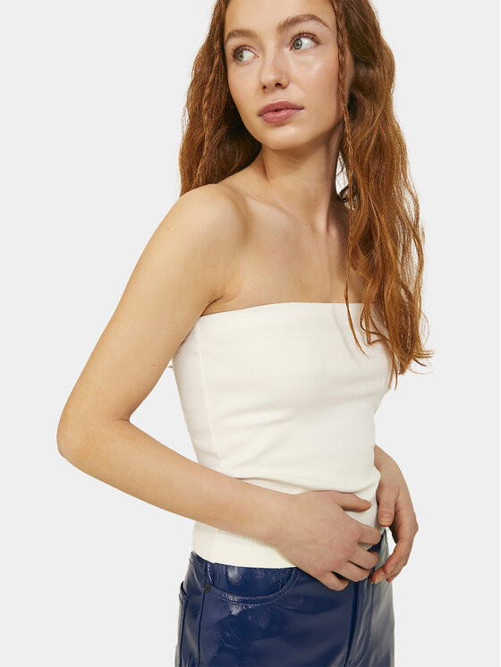 JJXX JJXX Τοπ Fiona 12234188 Λευκό Slim Fit