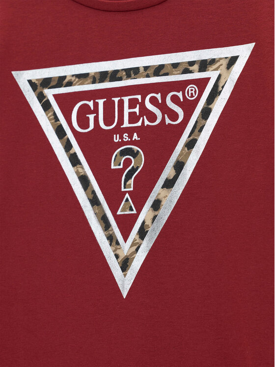 Guess Guess Μπλουζάκι J6BI02 K5771 Κόκκινο Regular Fit