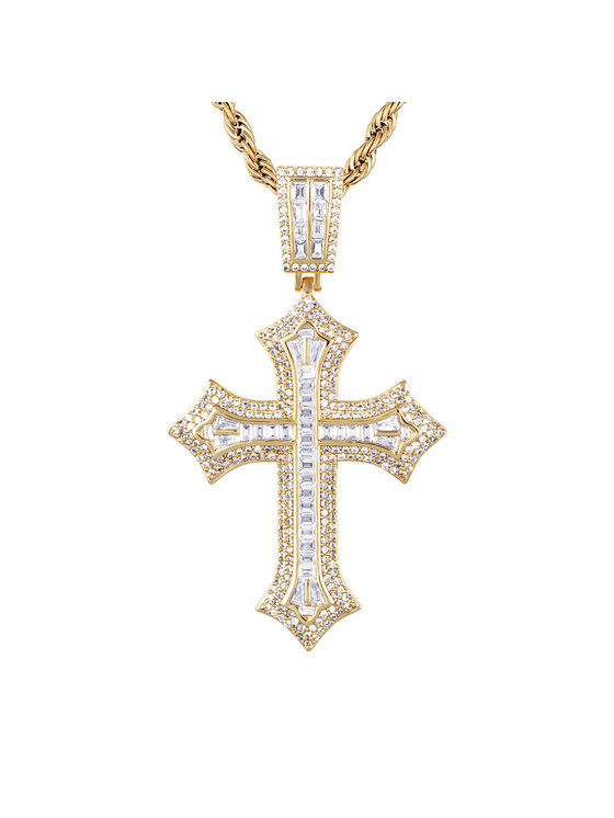 ICED STUFF ICED STUFF Висулка 2pac Cross Златист