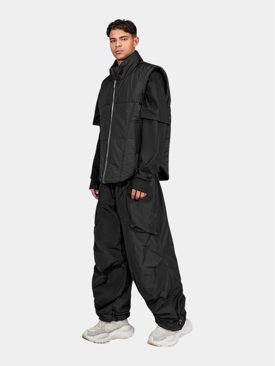 MADE BY SOCIETY MADE BY SOCIETY Kurtka anorak After Dark - V16832 Czarny Basic Fit
