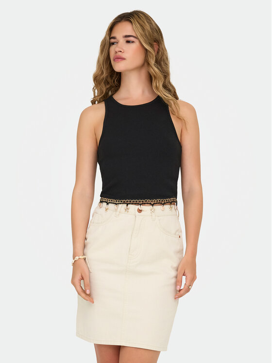 ONLY ONLY Top Shelly 15325019 Negru Slim Fit