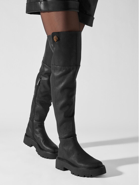 Kurt Geiger Kurt Geiger Kozaki 225-Shoreditch Otk Chunky 655100109 Czarny